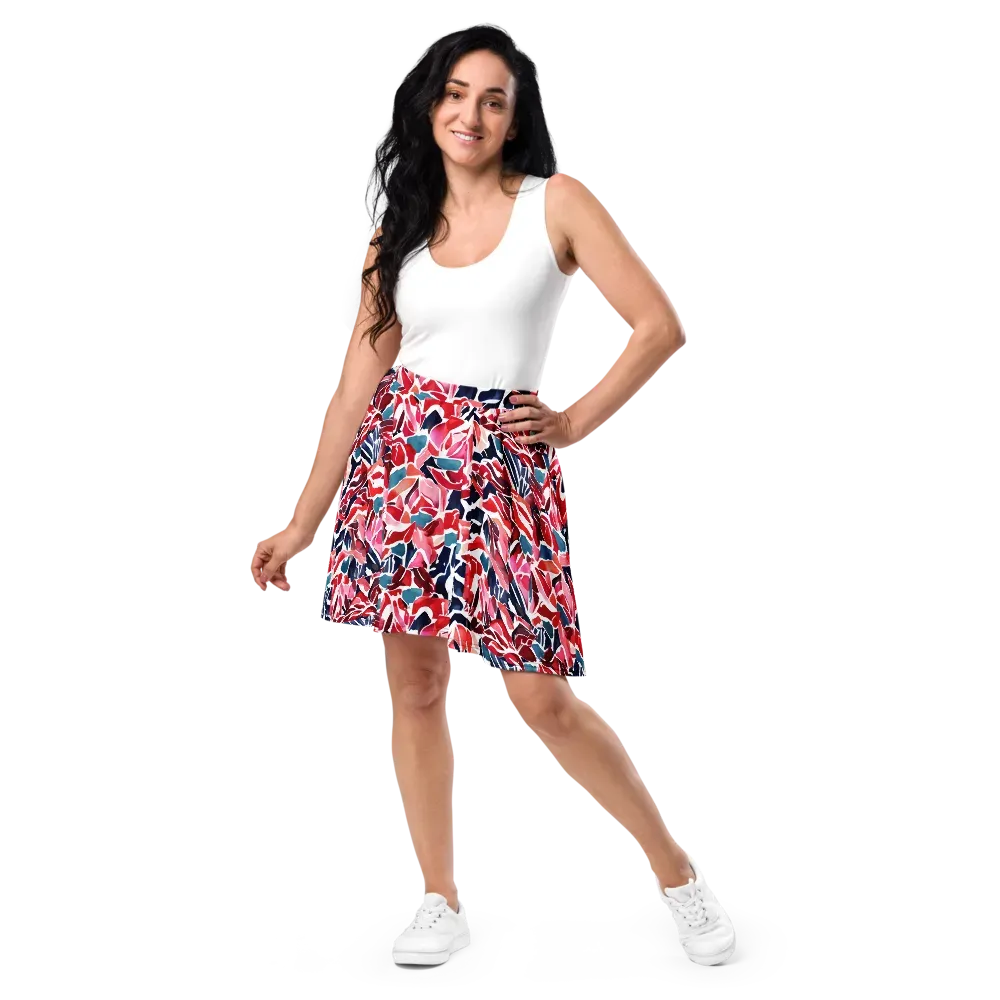 Petal Voltage on Skater Skirt — Front
