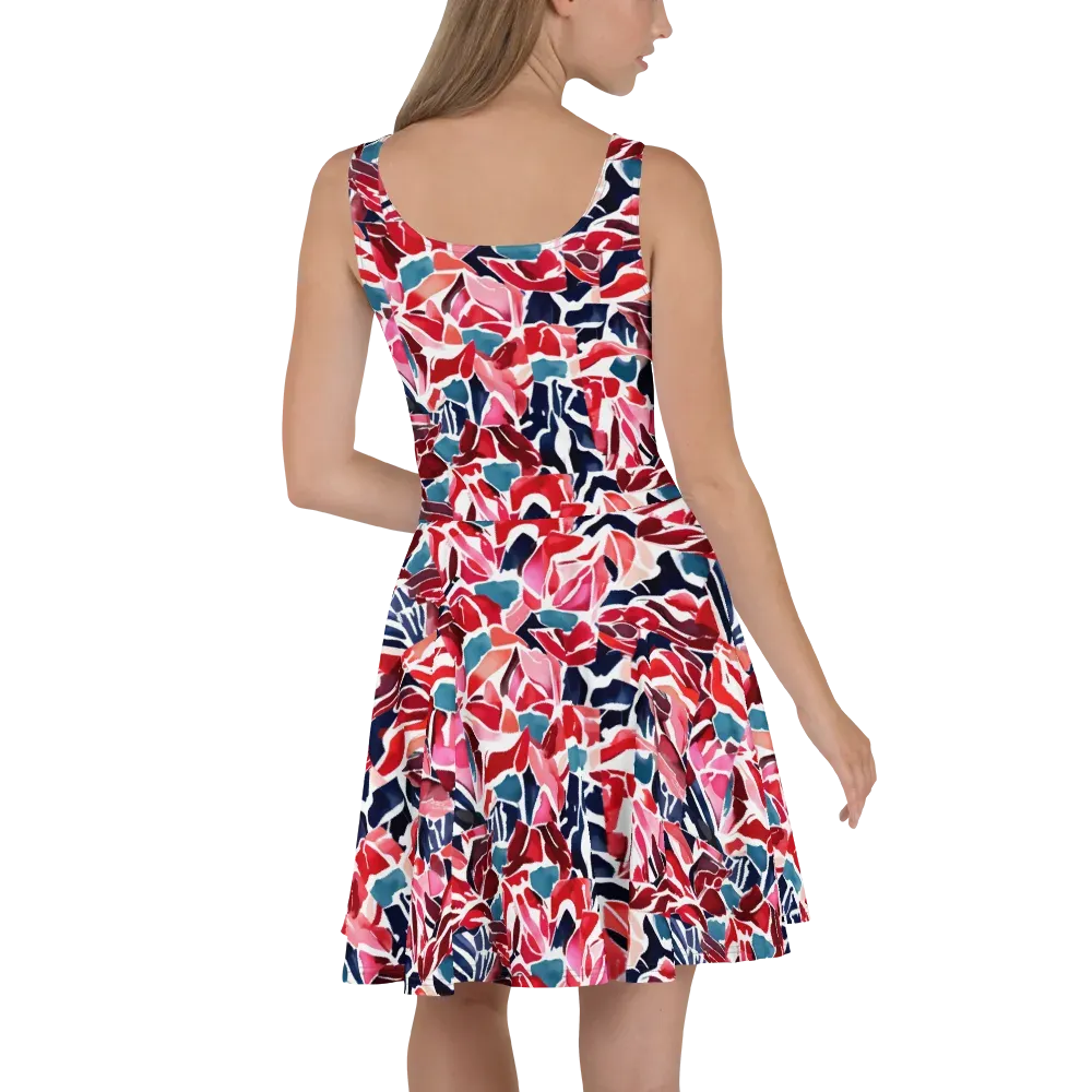 Petal Voltage on Skater Dress — Back