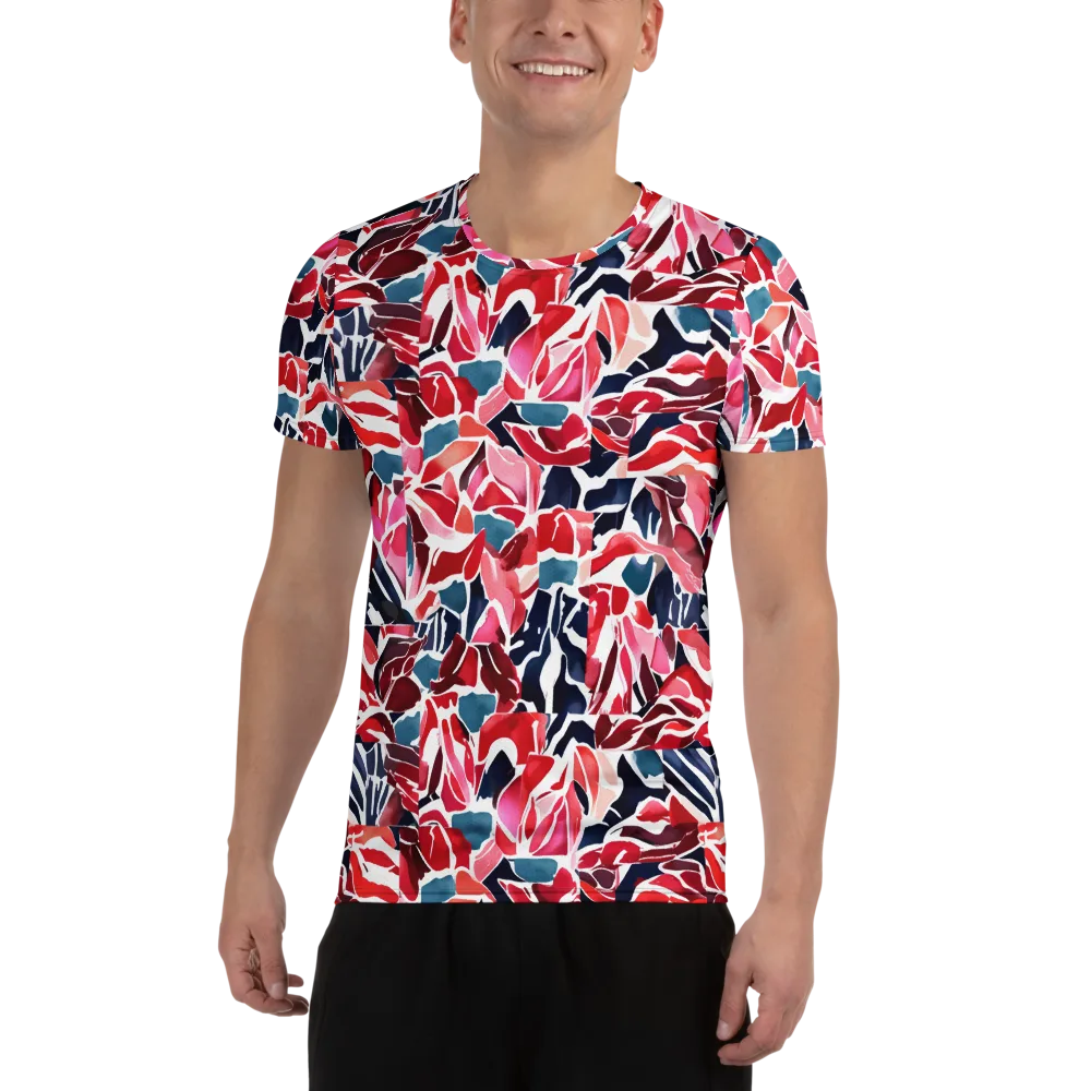 Petal Voltage on Men's Athletic T-Shirt — Front