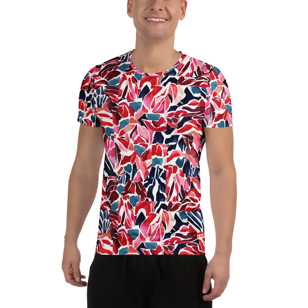 Petal Voltage on Men's Athletic T-Shirt — Front