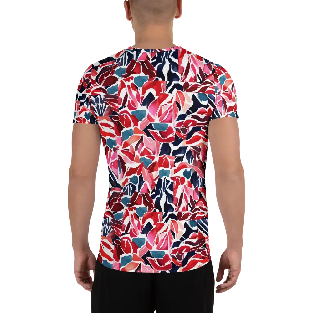 Petal Voltage on Men's Athletic T-Shirt — Back