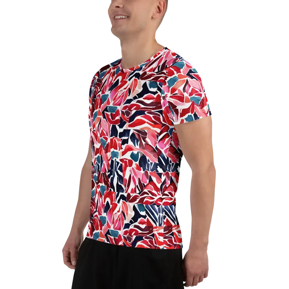 Petal Voltage on Men's Athletic T-Shirt — Left