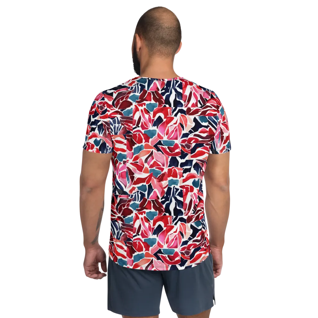 Petal Voltage on Men's Athletic T-Shirt — Back