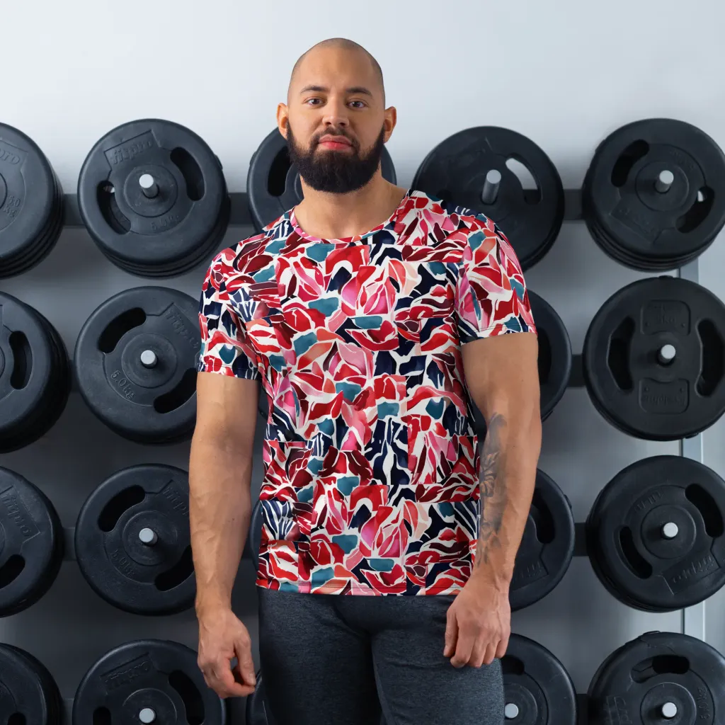 Petal Voltage on Men's Athletic T-Shirt — Front