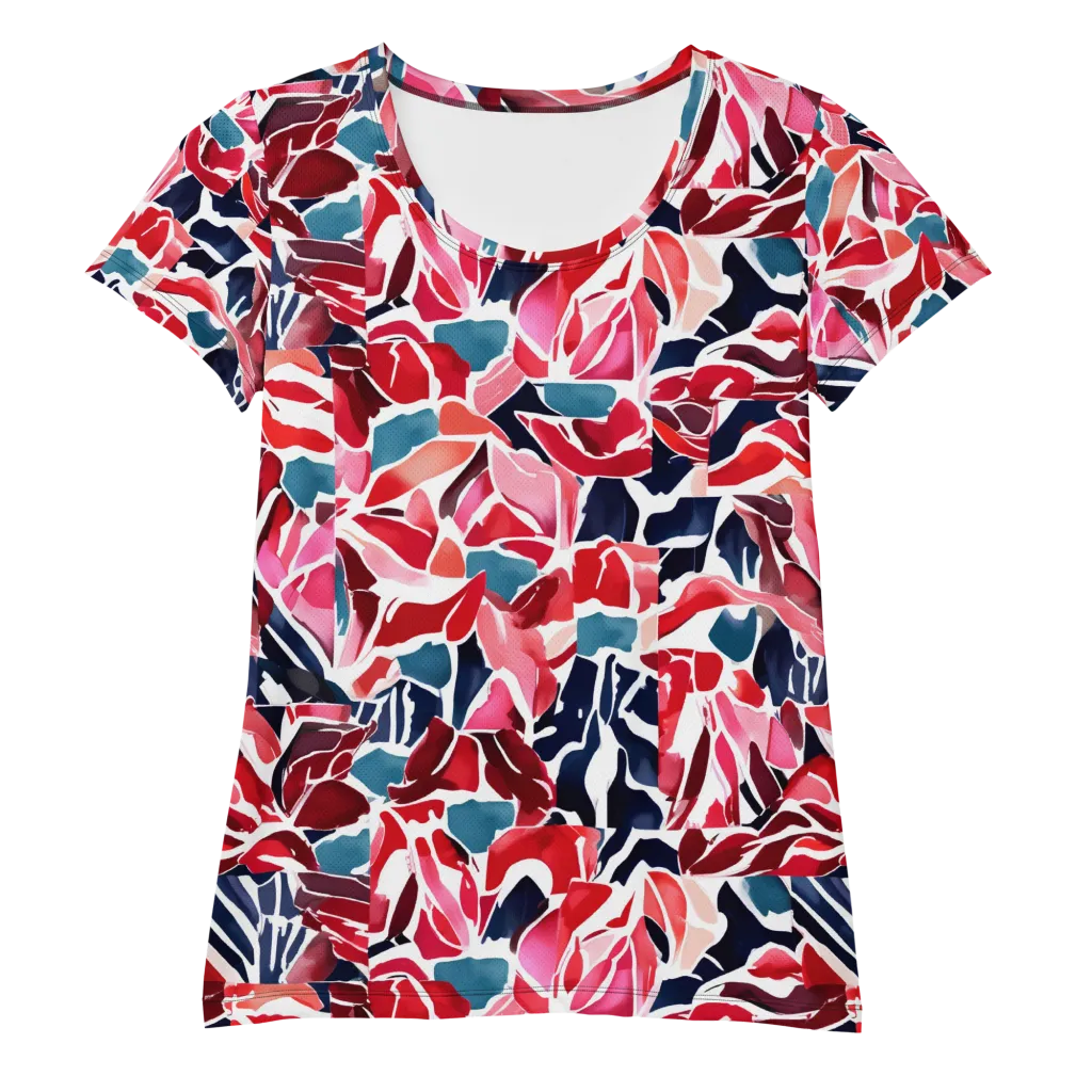 Petal Voltage on Women's Athletic T-Shirt — Front