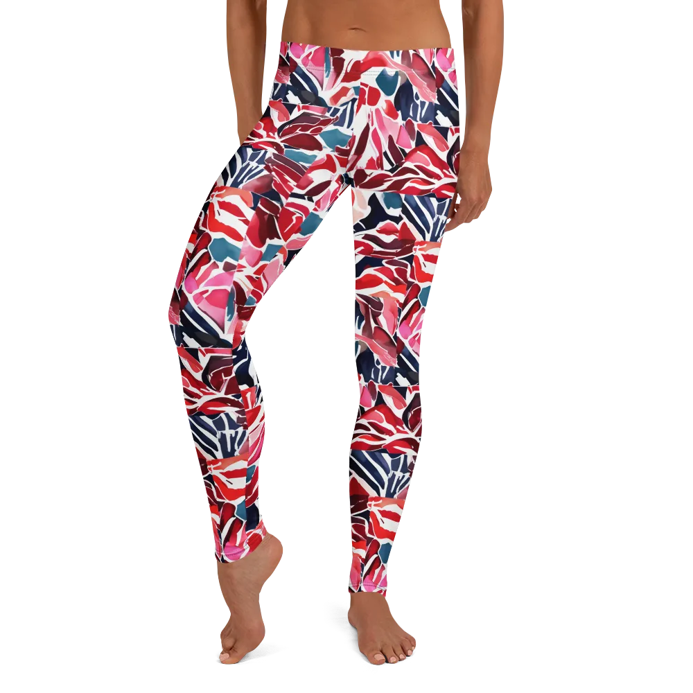 Petal Voltage on Leggings — Front