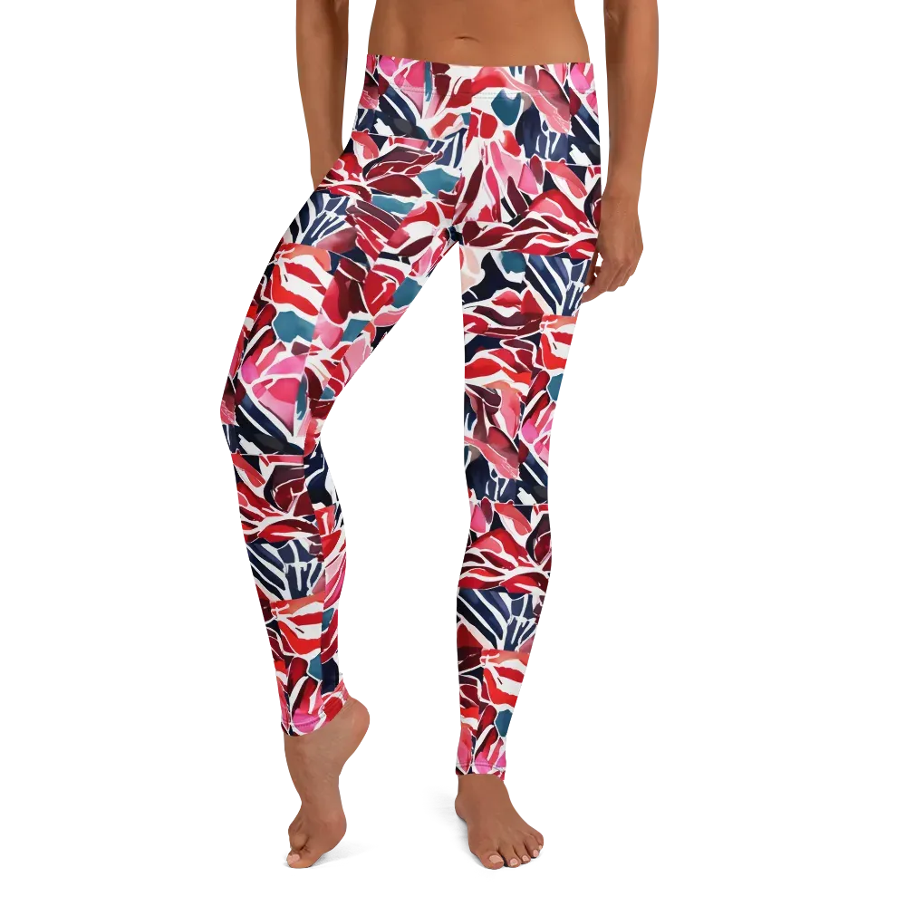 Petal Voltage on Leggings — Front