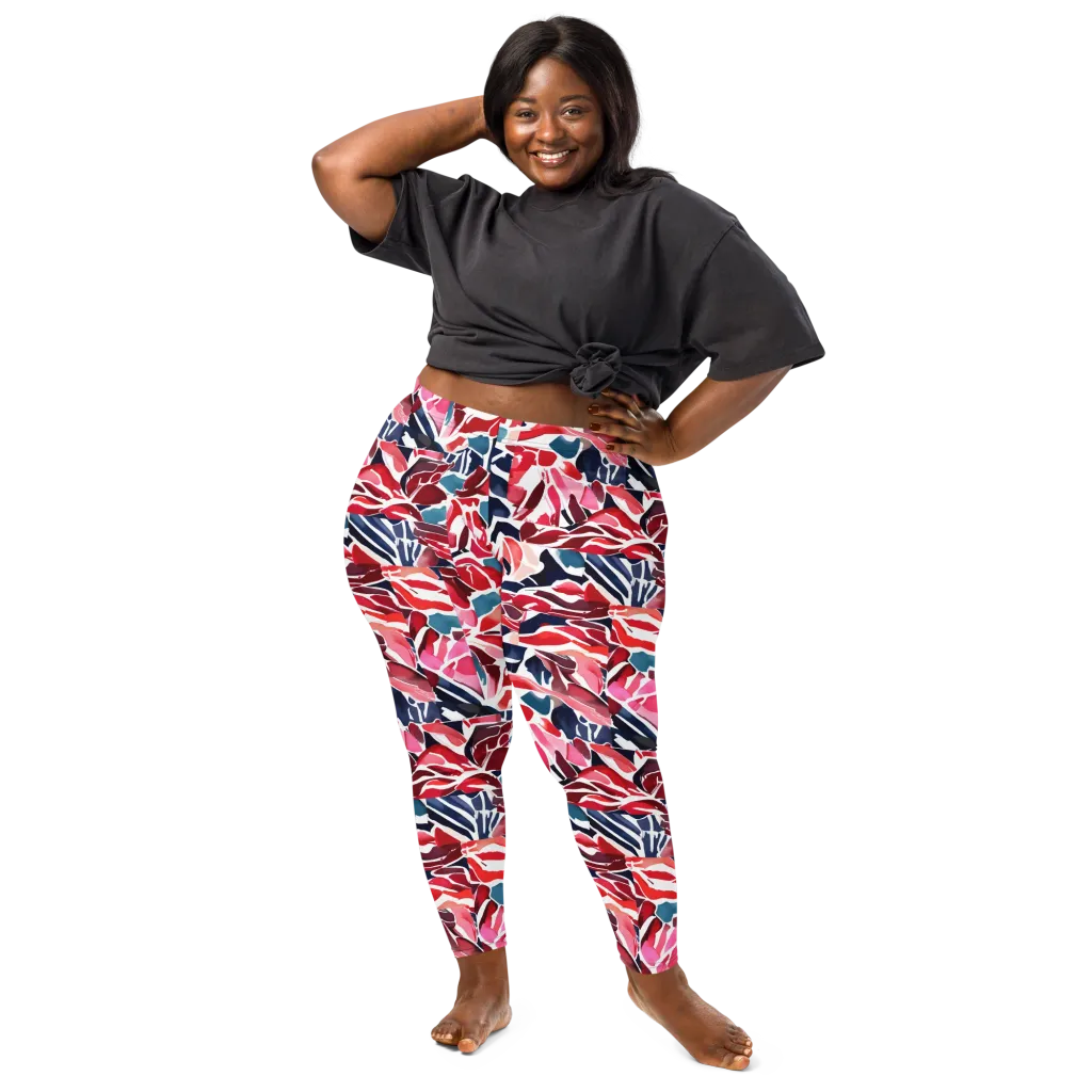 Petal Voltage on Leggings — Front