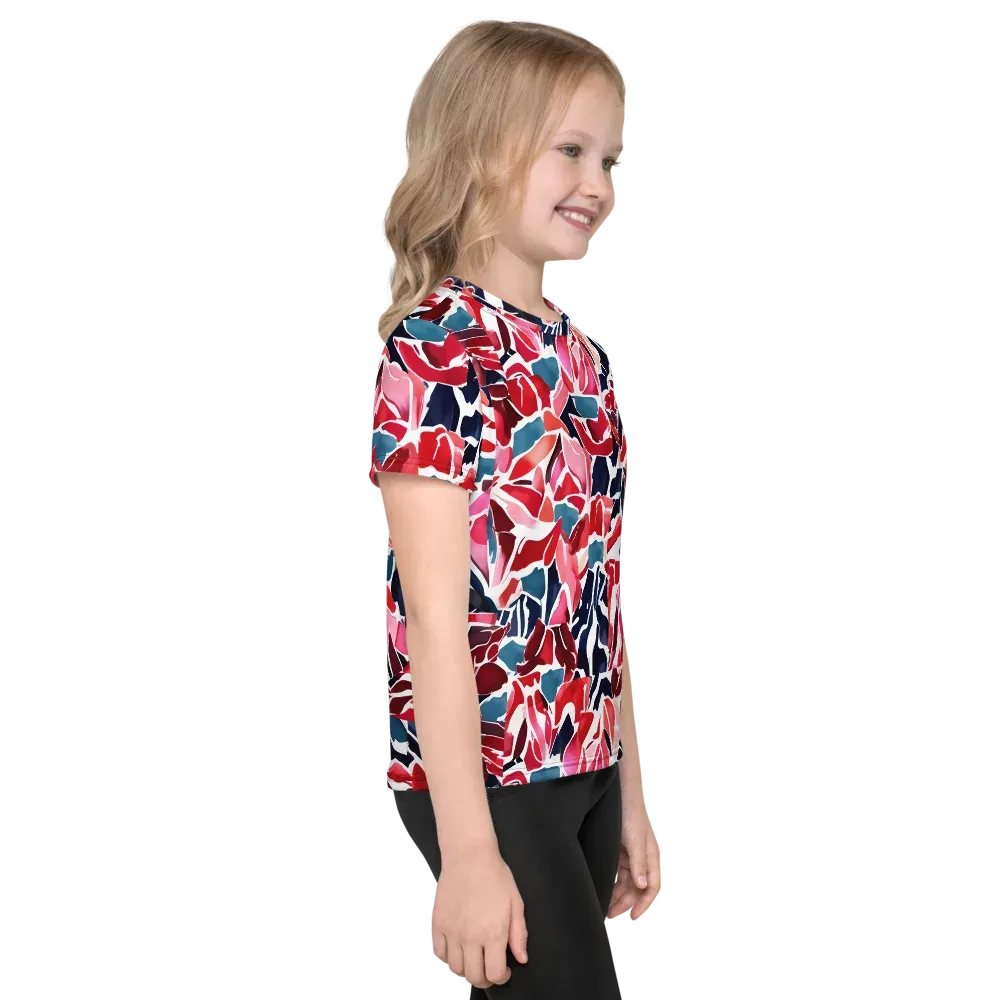 Petal Voltage on Kids Crew Neck T-Shirt — Right