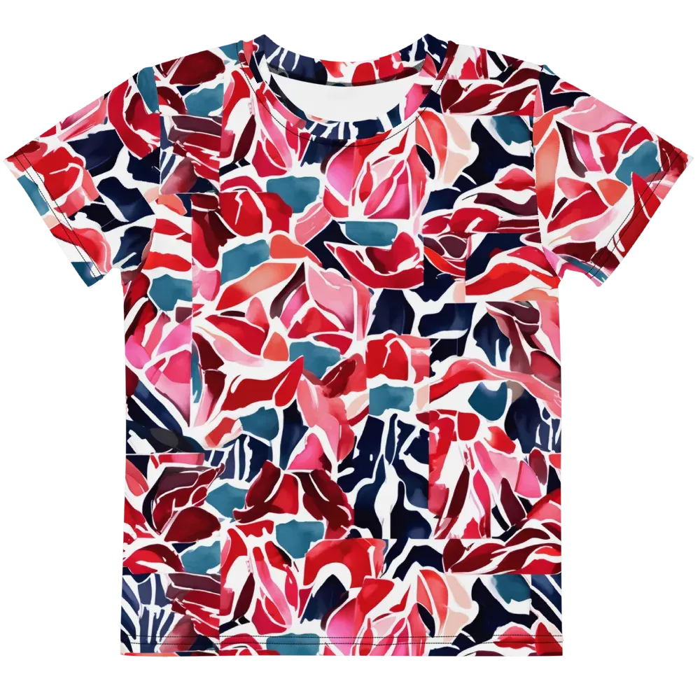 Petal Voltage on Kids Crew Neck T-Shirt — Front