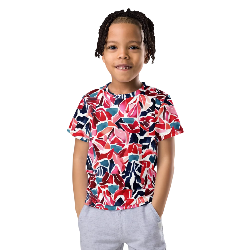 Petal Voltage on Kids Crew Neck T-Shirt — Front
