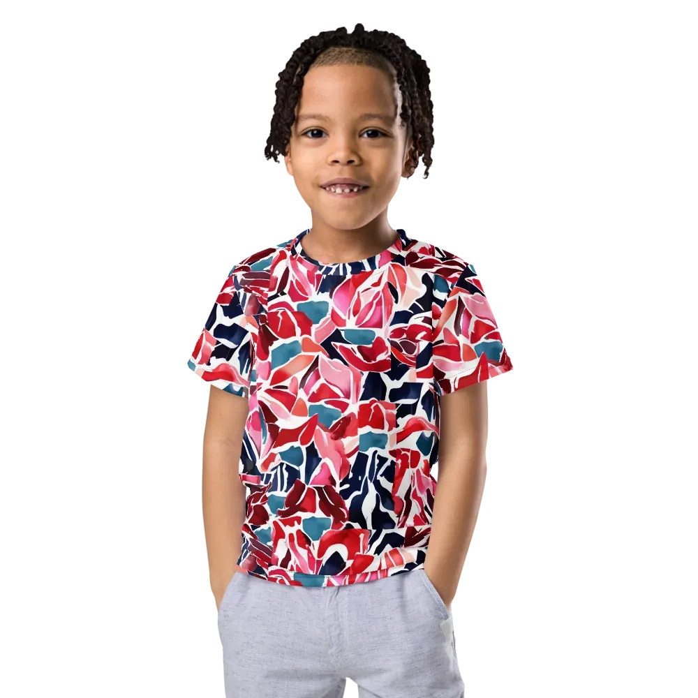 Petal Voltage on Kids Crew Neck T-Shirt — Front