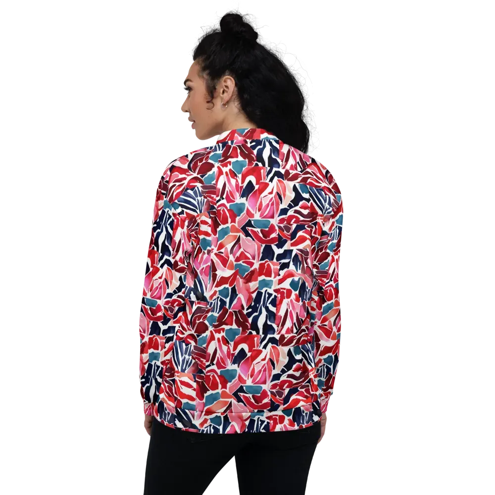 Petal Voltage on Bomber Jacket — Back
