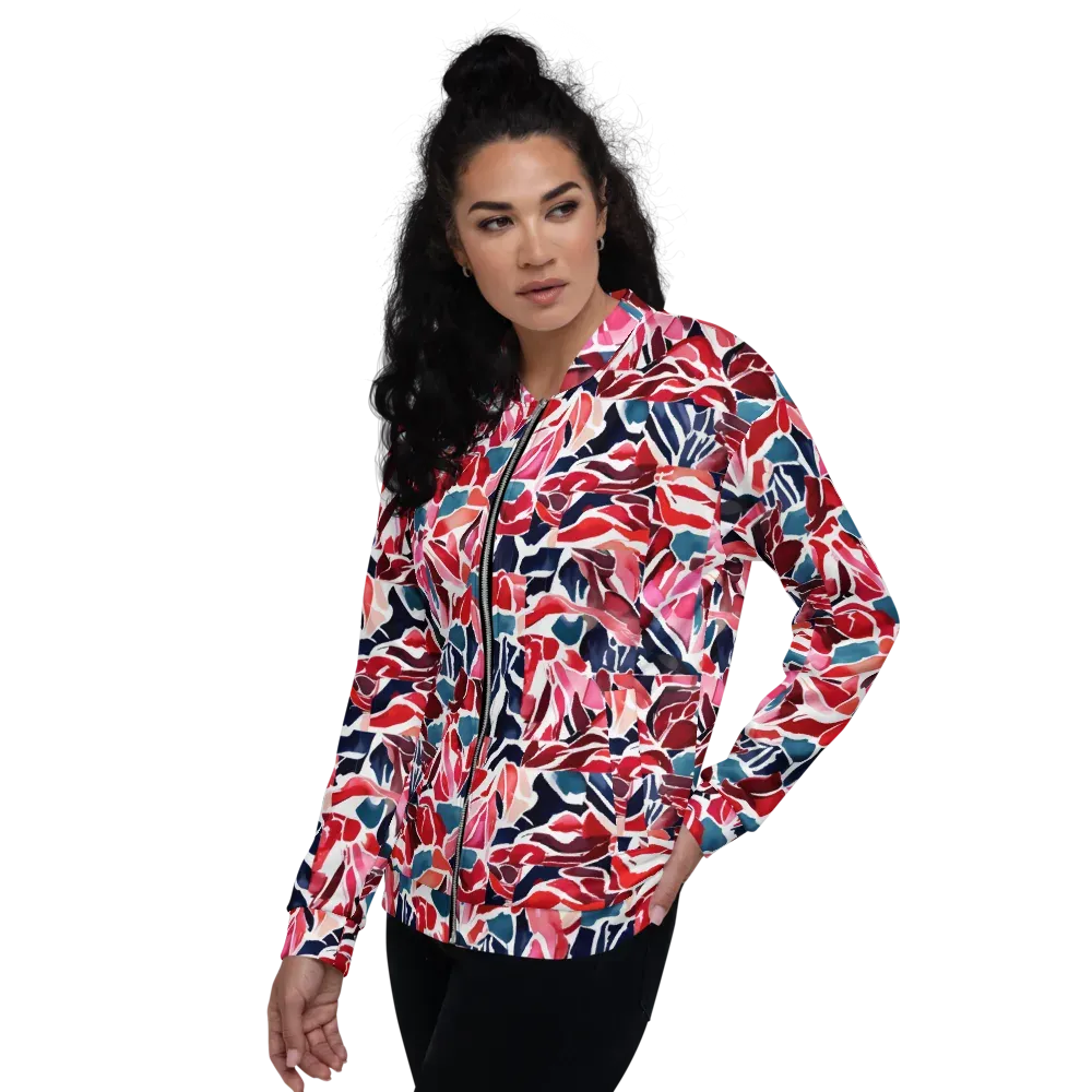 Petal Voltage on Bomber Jacket — Left