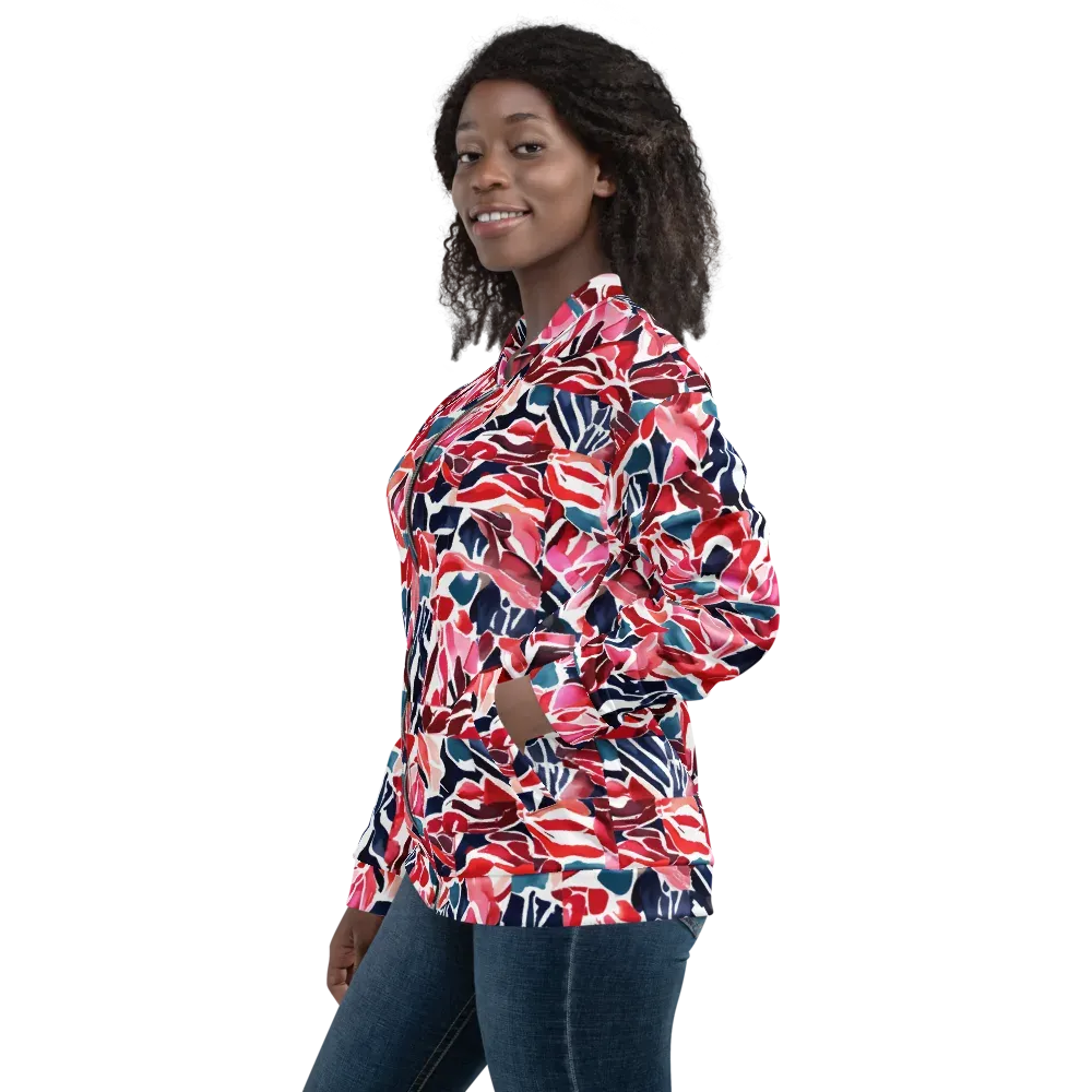 Petal Voltage on Bomber Jacket — Left