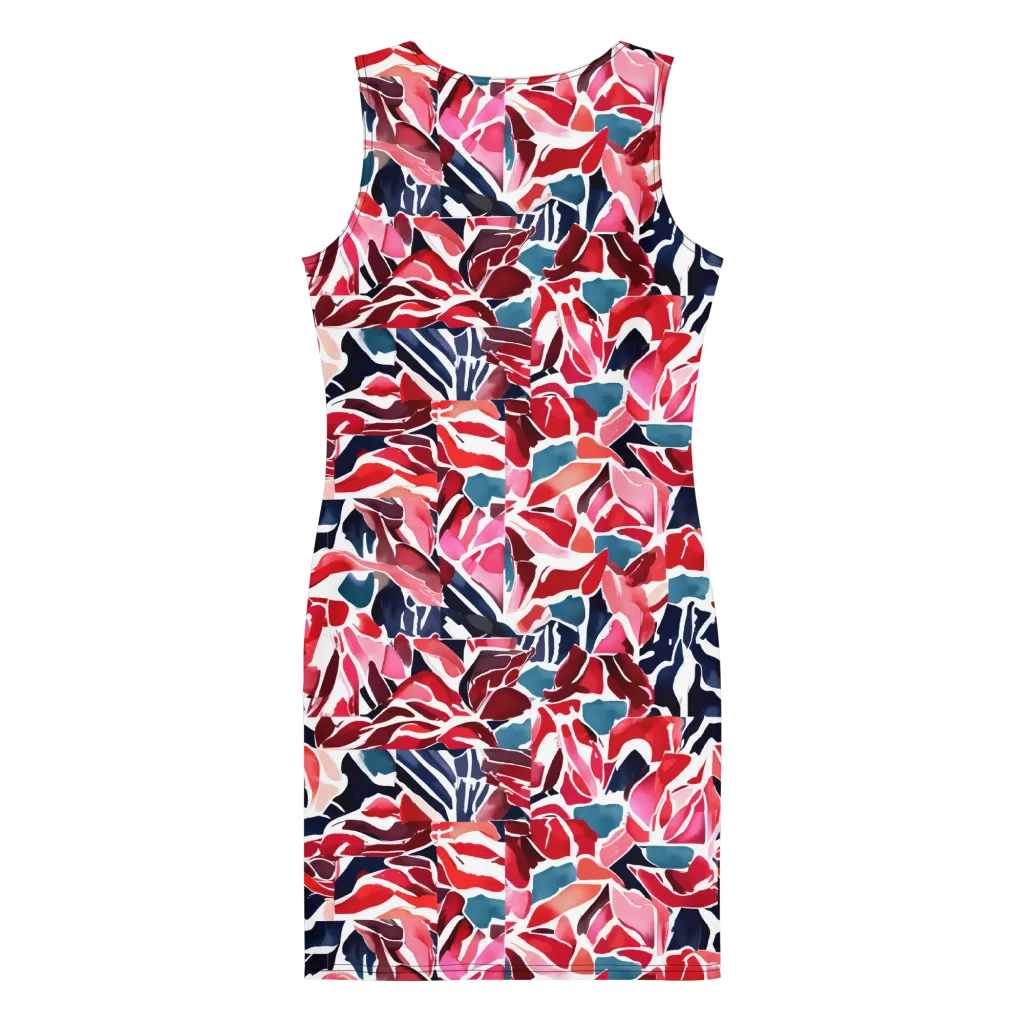 Petal Voltage on Bodycon Dress — Back