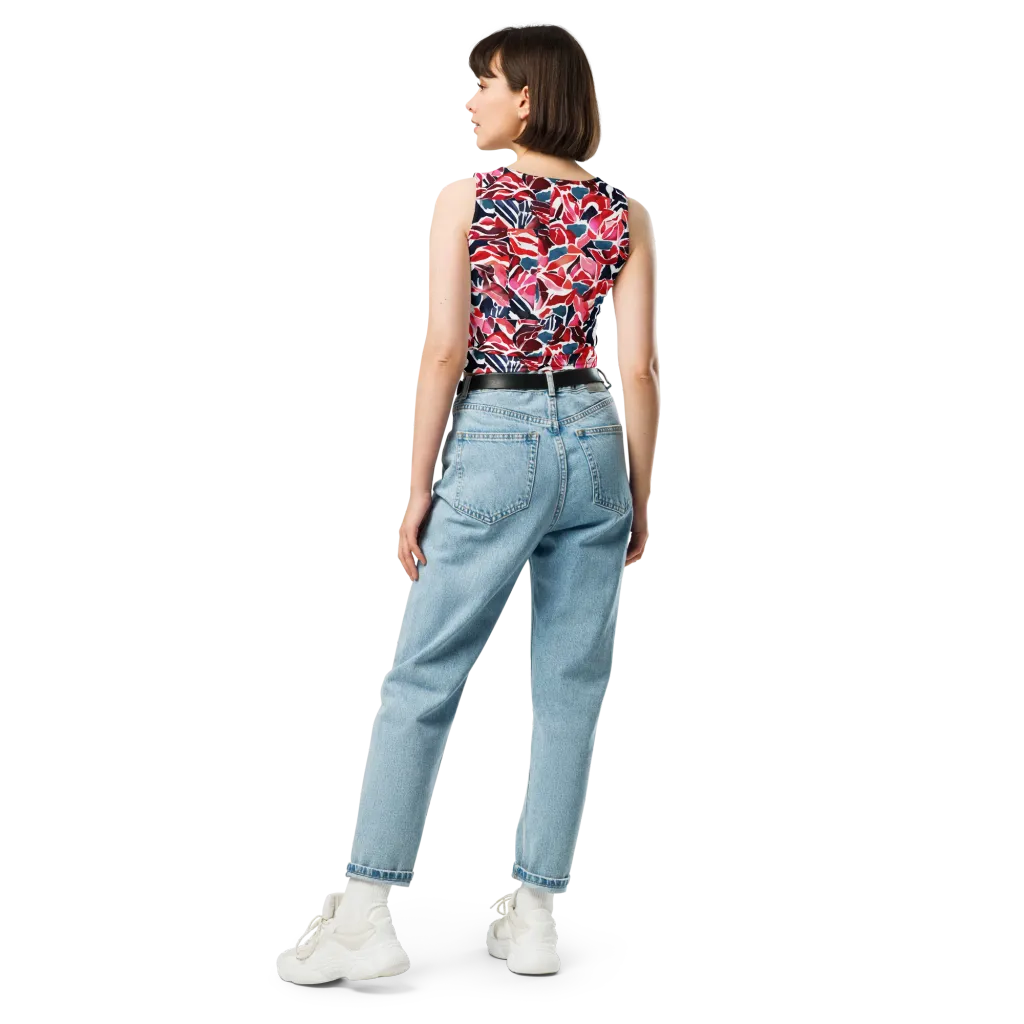 Petal Voltage on Crop Top — Back