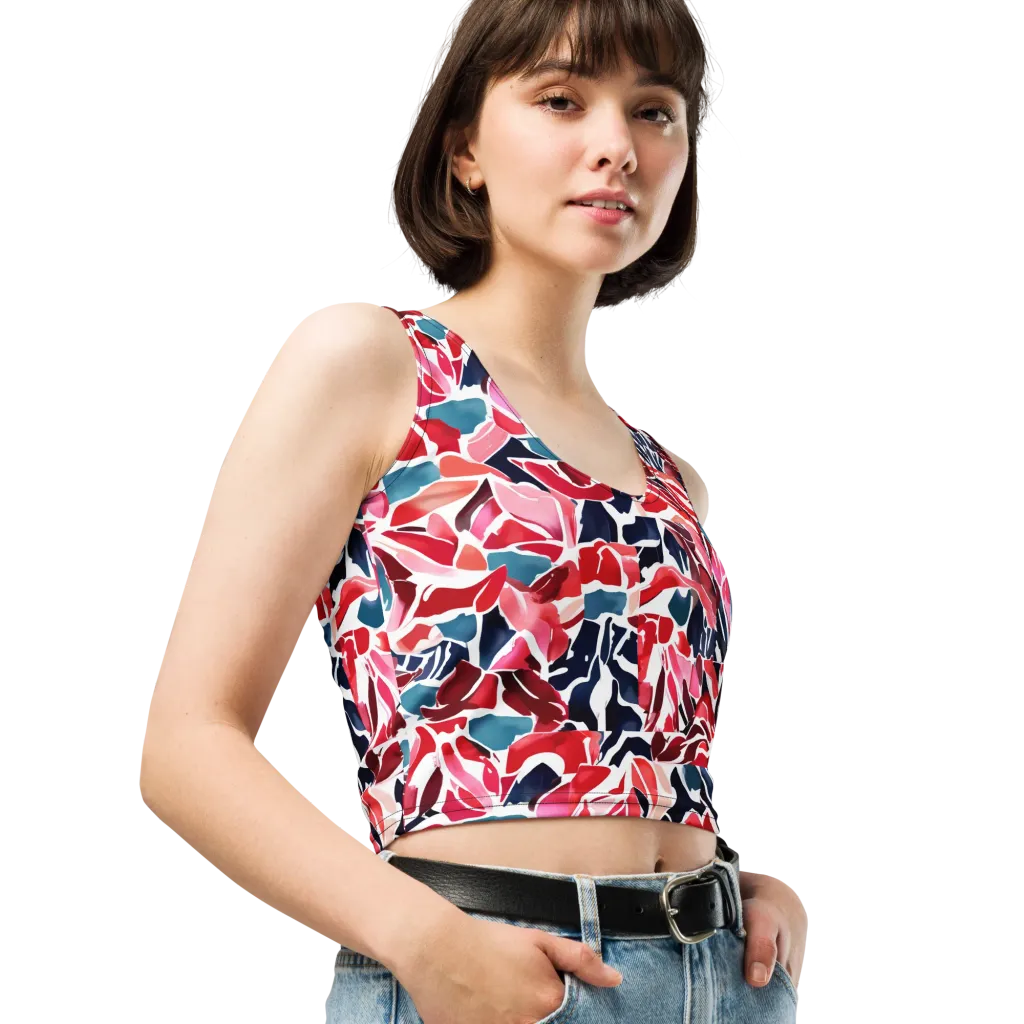 Petal Voltage on Crop Top — Right Front