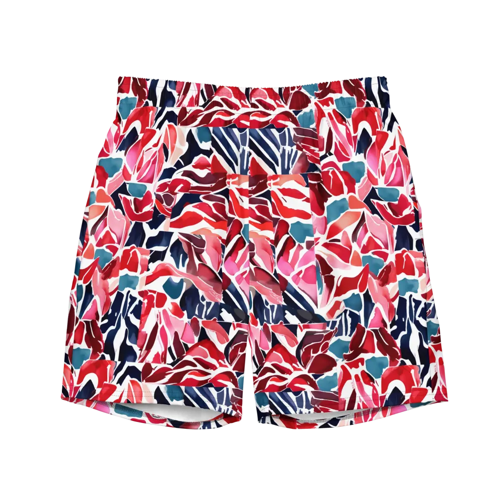 Petal Voltage on Swim Trunks — Front
