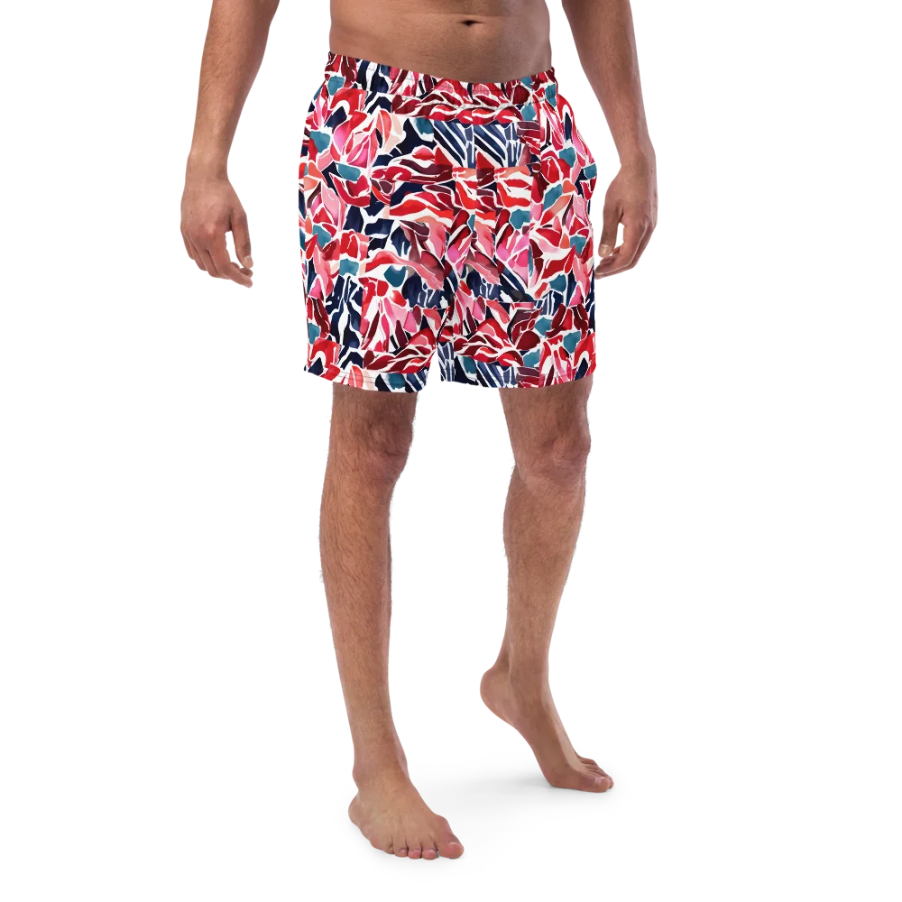 Petal Voltage on Swim Trunks — Front