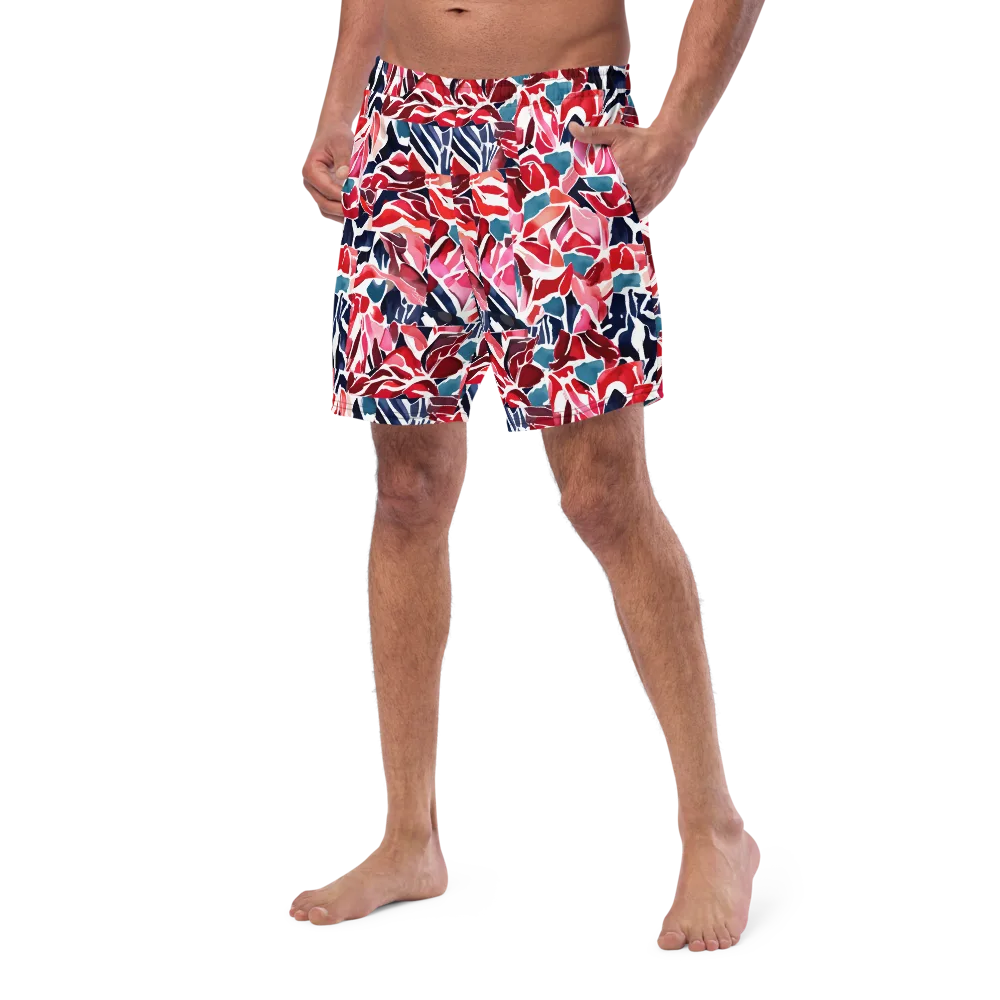 Petal Voltage on Swim Trunks — Left Front