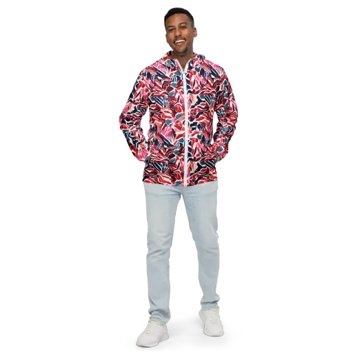 Petal Voltage on a Men's Windbreaker