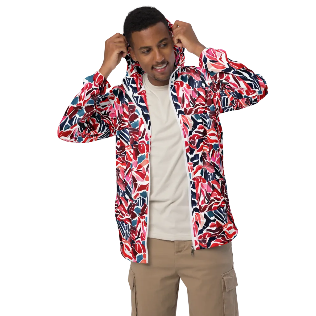 Petal Voltage on Men's Windbreaker — Front