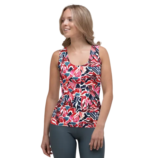 Petal Voltage on a Women's Tank Top