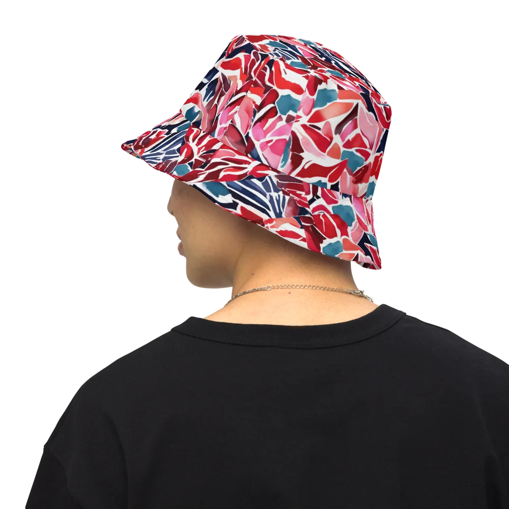 Petal Voltage on Reversible Bucket Hat — Back Inside