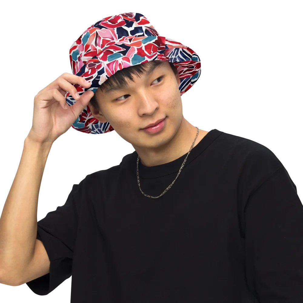 Petal Voltage on Reversible Bucket Hat — Front Inside