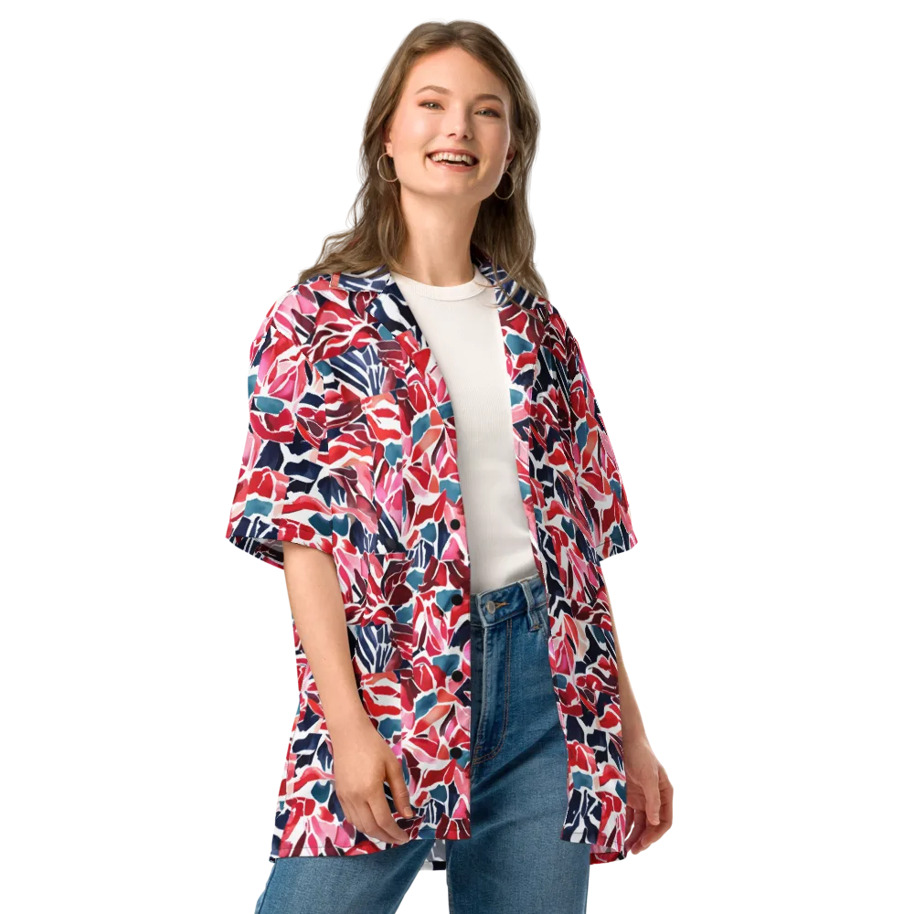 Petal Voltage on Button Shirt — Front