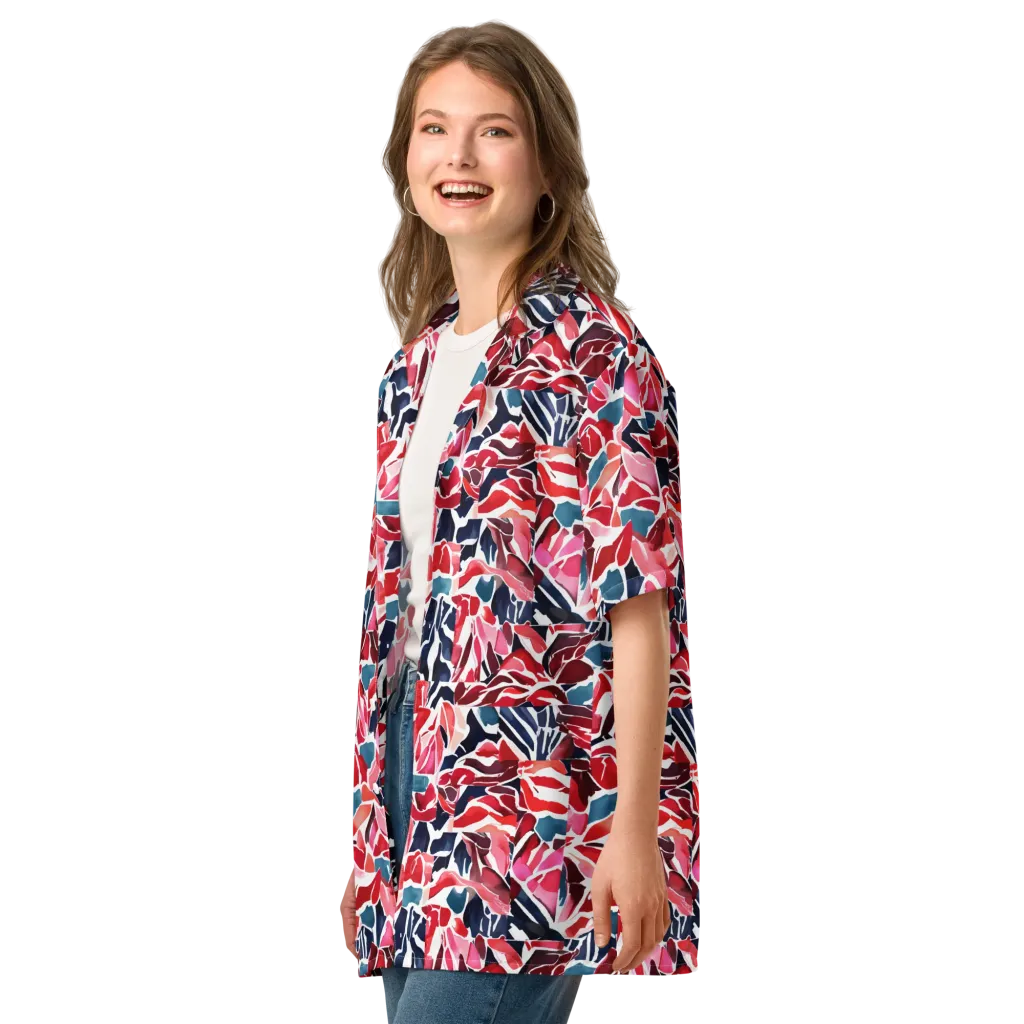 Petal Voltage on Button Shirt — Left Front