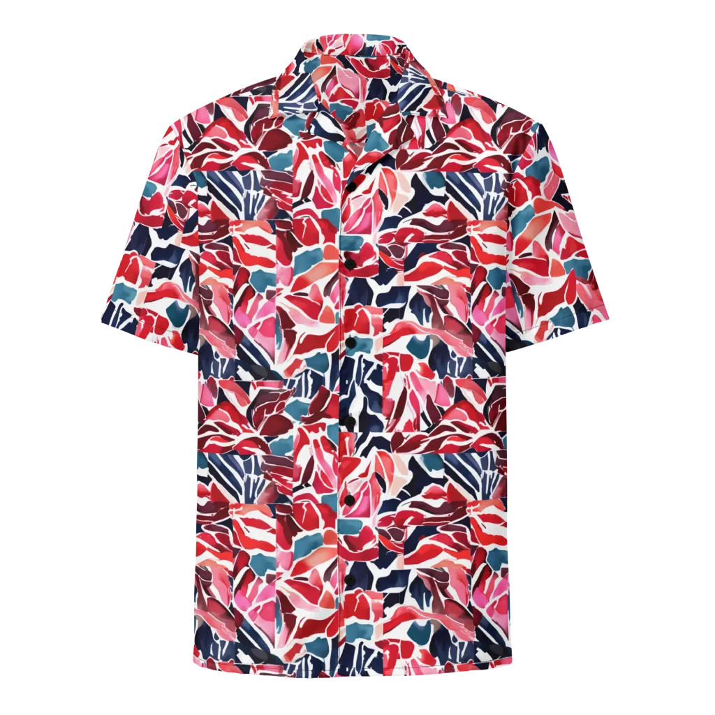 Petal Voltage on Button Shirt — Front
