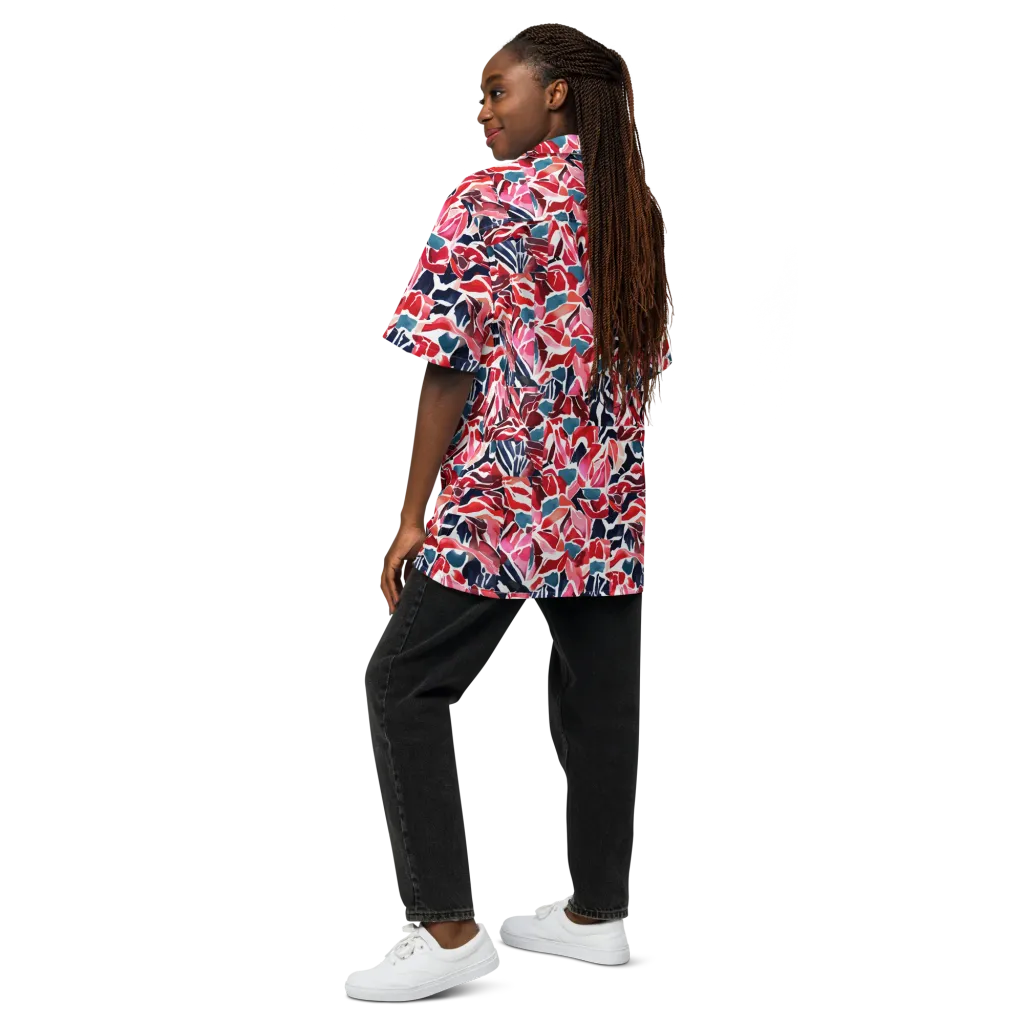 Petal Voltage on Button Shirt — Back
