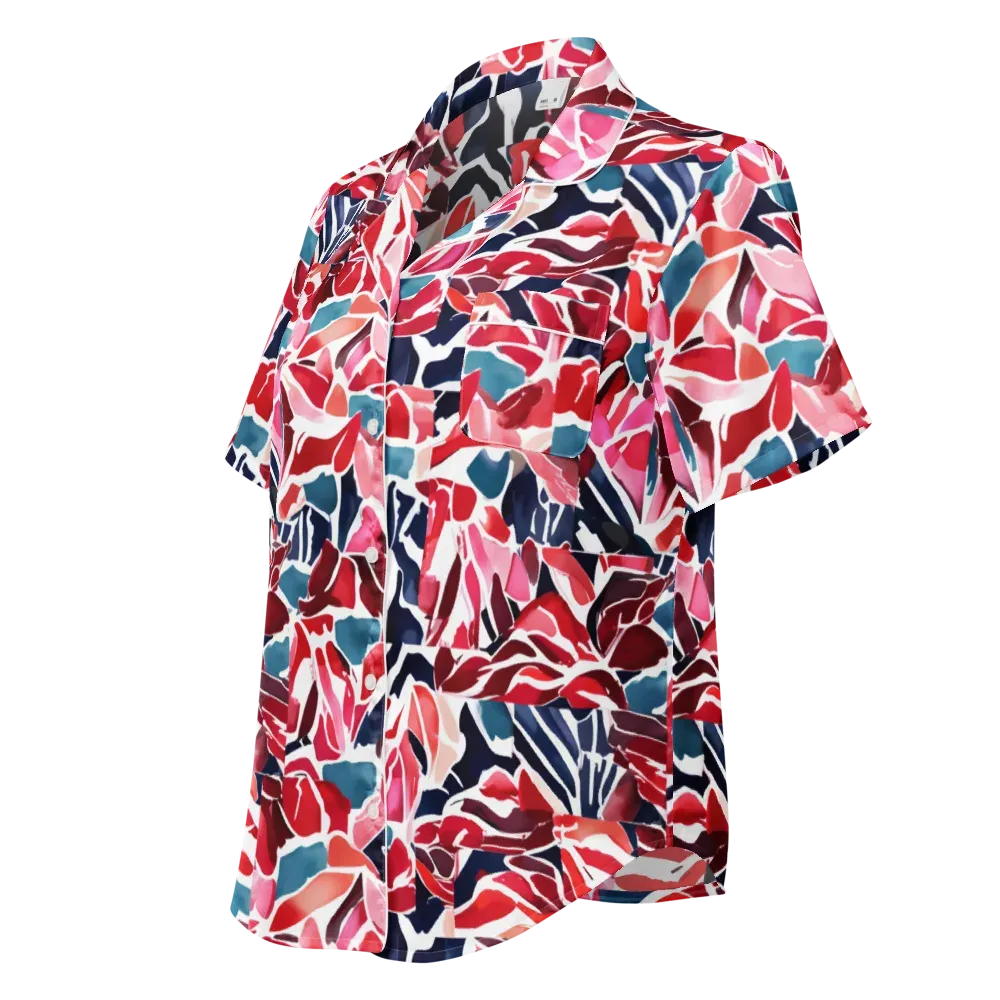 Petal Voltage on Women's Short Sleeve Pajama Top — Left Front