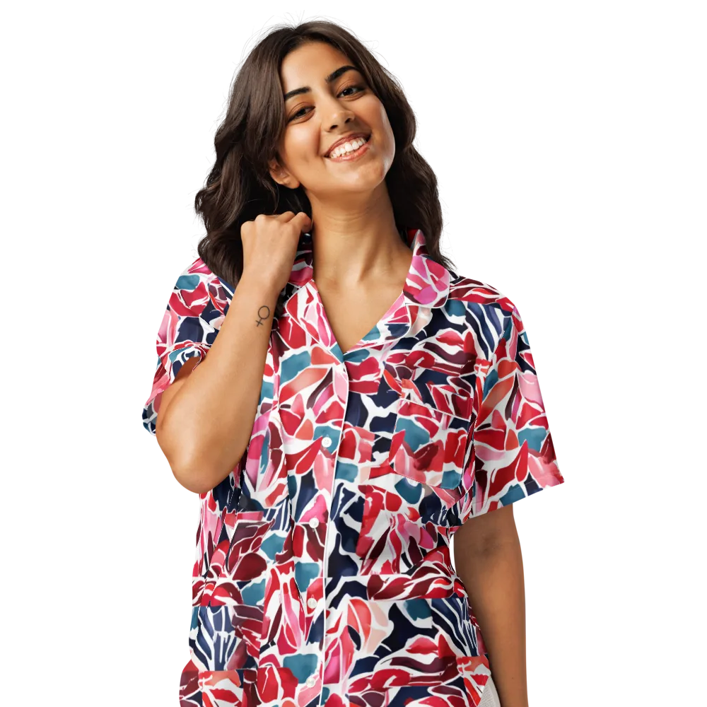 Petal Voltage on Women's Short Sleeve Pajama Top — Front