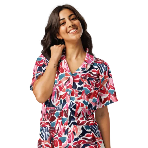 Petal Voltage on a Women's Short Sleeve Pajama Top