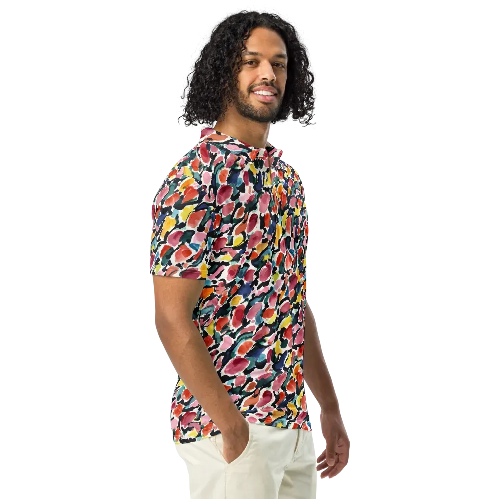 Painted Velocity on Men's Slim Fit Polo Shirt — Right Front