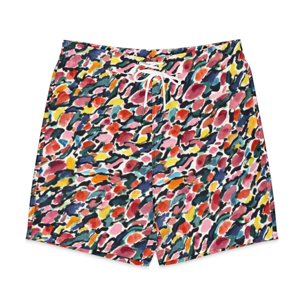 Painted Velocity on Men's Board Shorts — Front