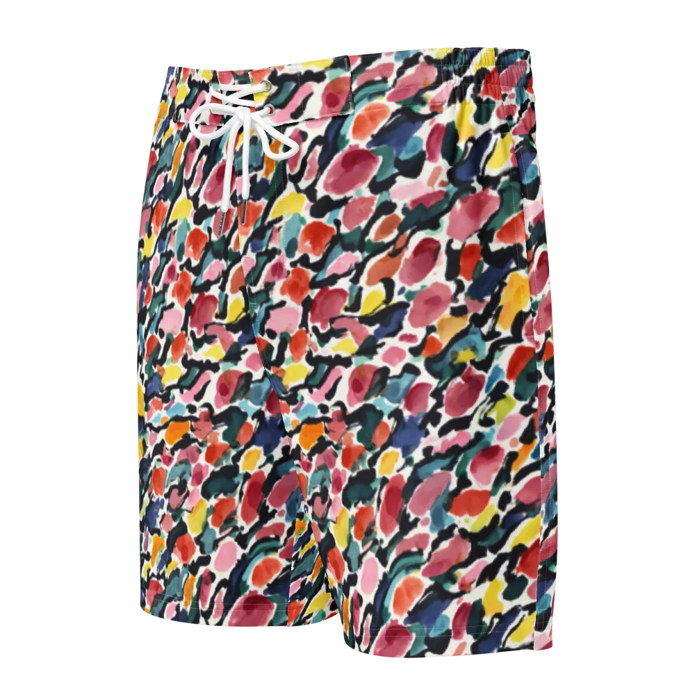 Painted Velocity on Men's Board Shorts — Front