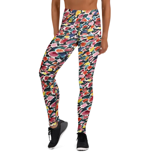 Painted Velocity on a Yoga Leggings