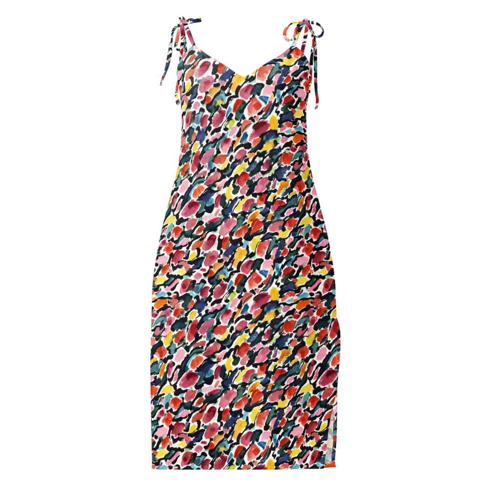 Painted Velocity on Slip Dress — Front