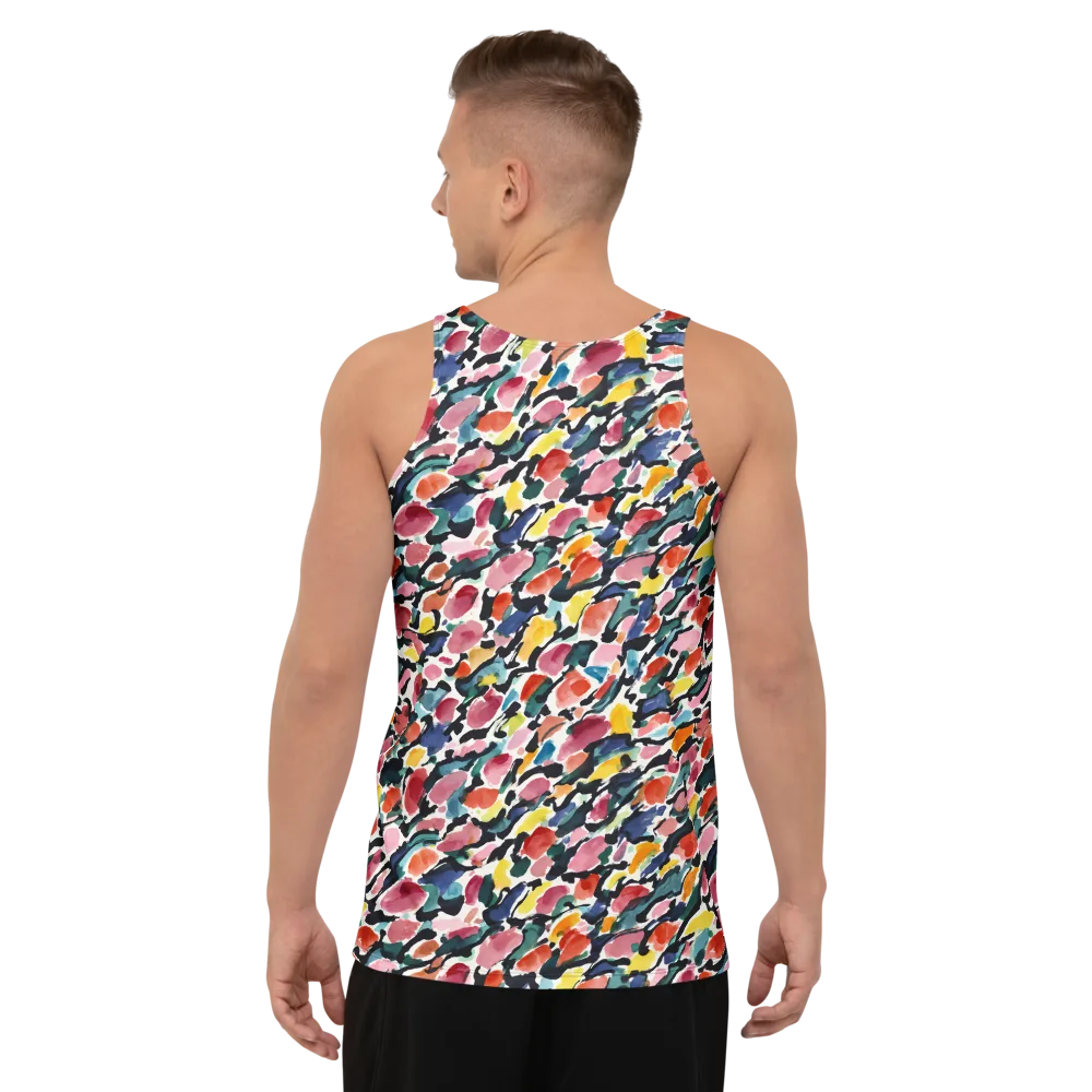 Painted Velocity on Men's Tank Top — Back