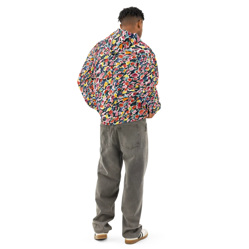 Painted Velocity on Cotton Hoodie — Back