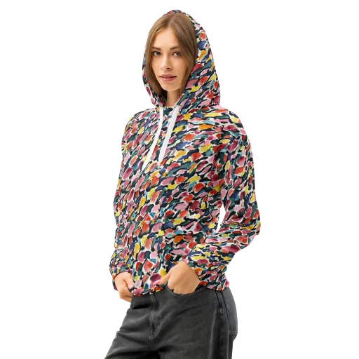 Painted Velocity on a Cotton Hoodie