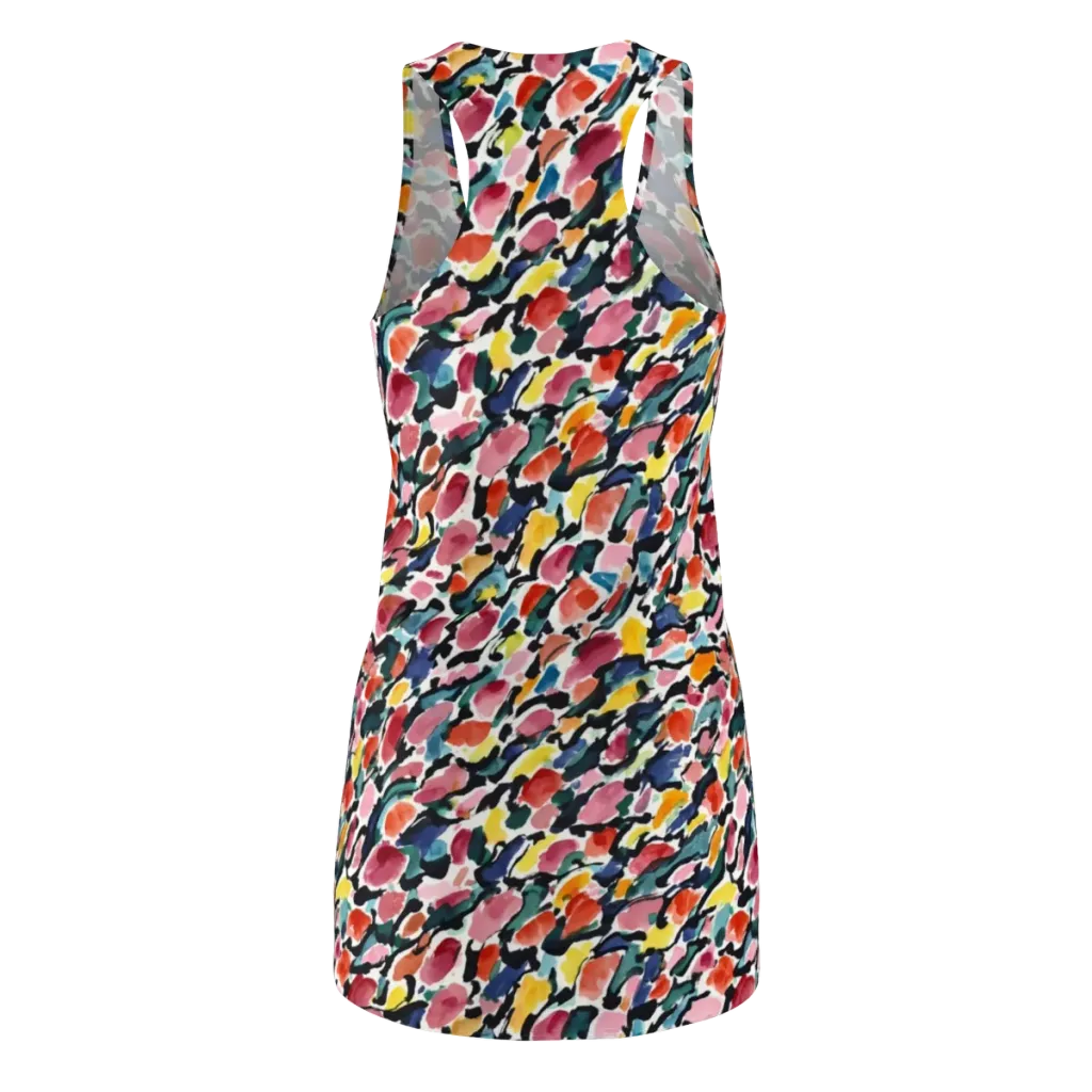 Painted Velocity on Racerback Dress — Back