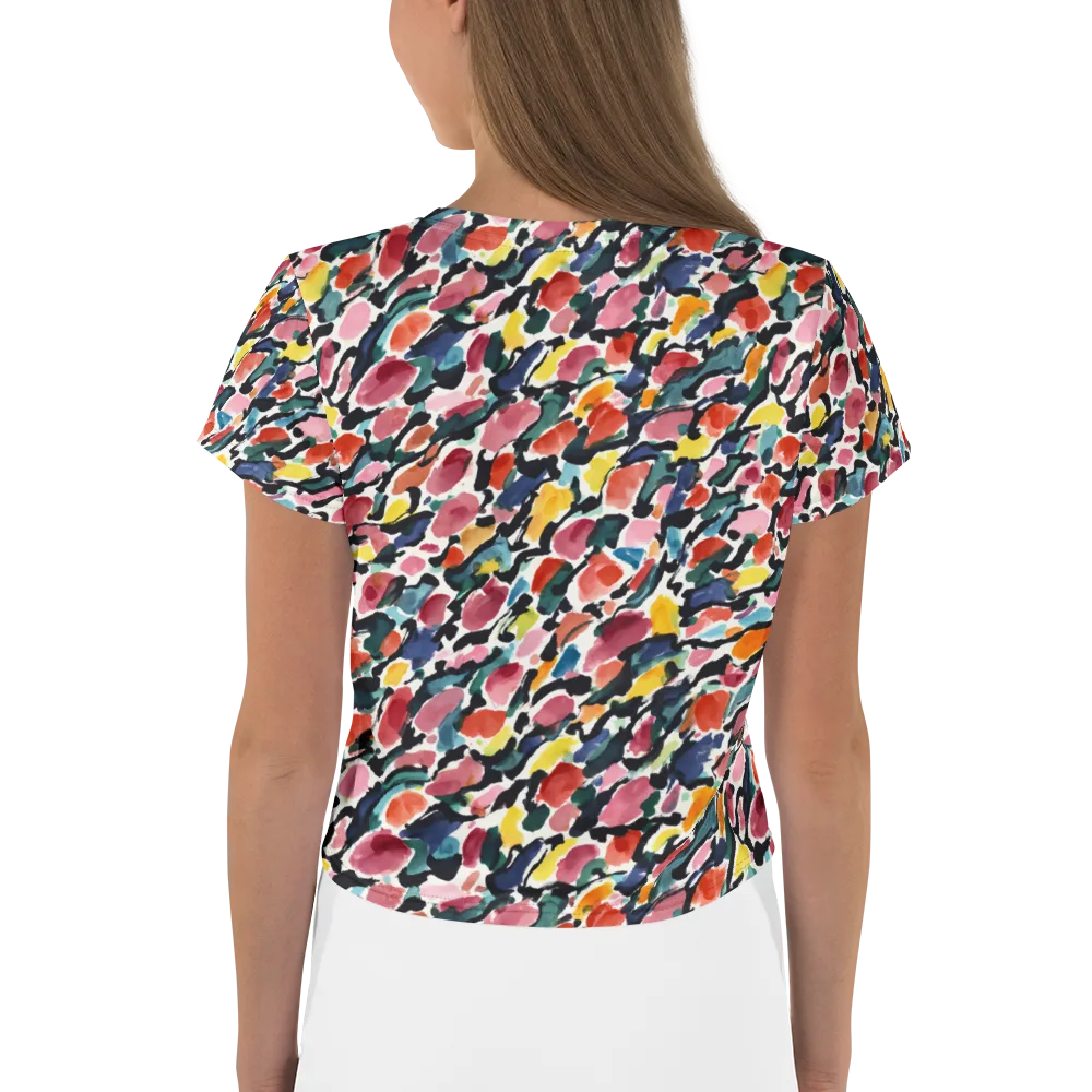 Painted Velocity on Crop Tee — Back