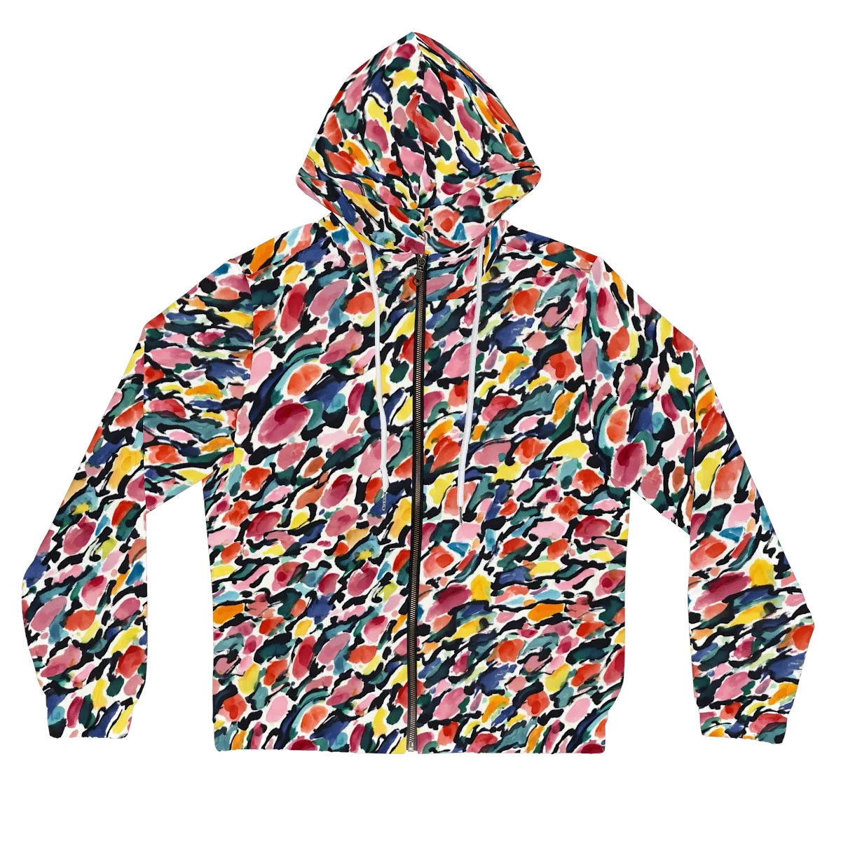 Painted Velocity on Women's Full-Zip Hoodie — Front