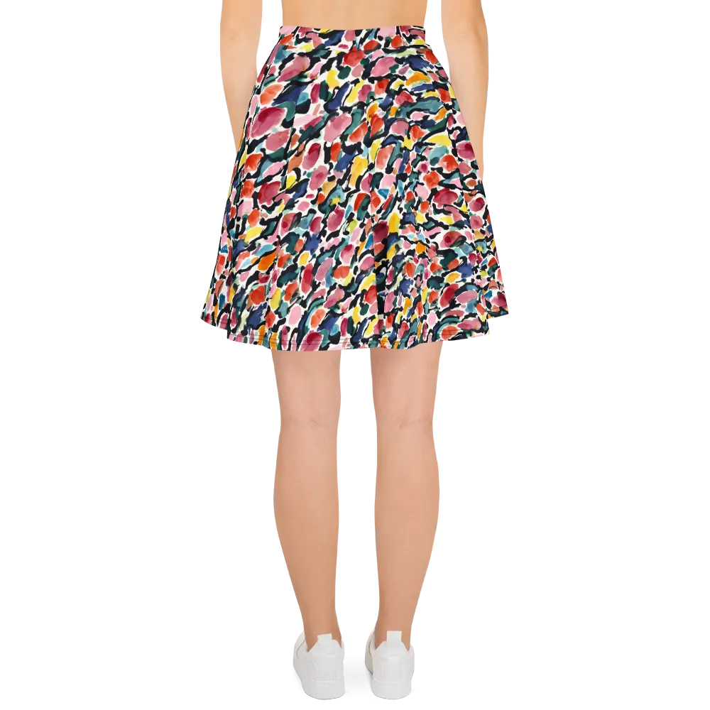 Painted Velocity on Skater Skirt — Back