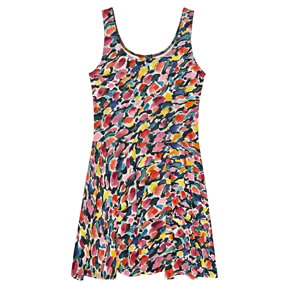 Painted Velocity on Skater Dress — Front
